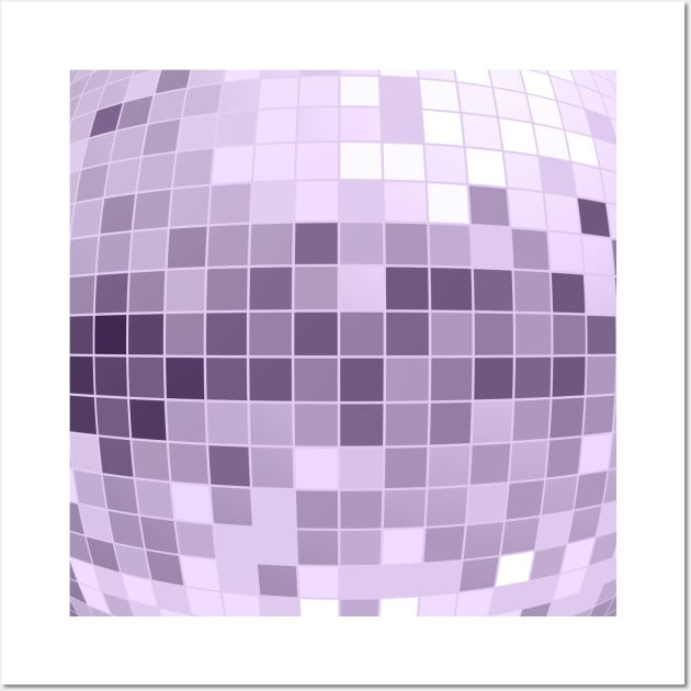 Disco Fever Neck Gator Lavender Disco Ball Wall Art by DANPUBLIC